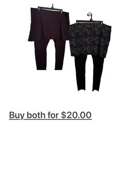 Legacy Black Skirted Leggings Duo